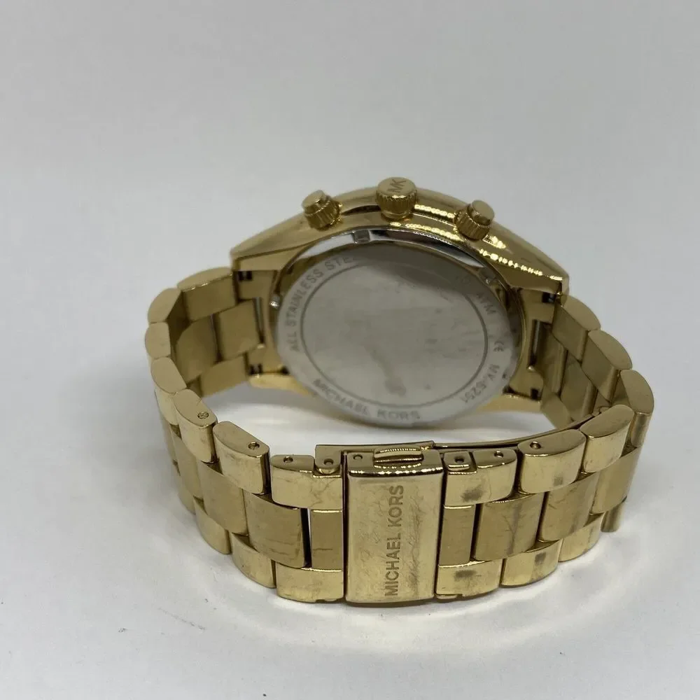 Michael Kors Runway MK6251 Womens Stainless Steel Analog Dial Quartz Watch UC492